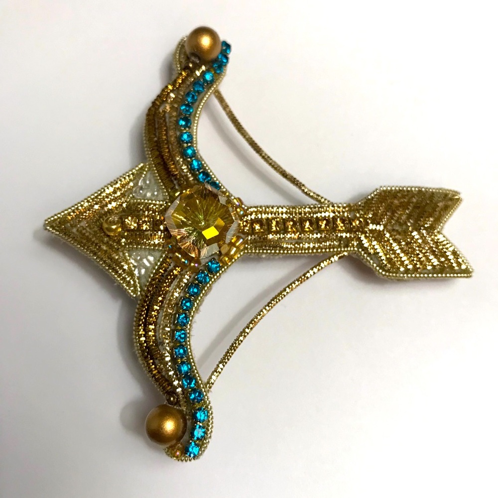 Sagittarius Zodiac handmade brooch pin